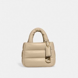 Coach Mini Pillow Tote Bag 白 | COH865034