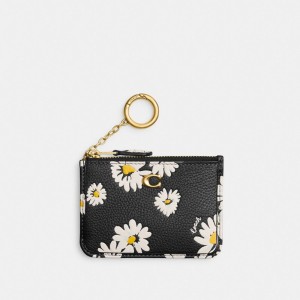 Coach Mini Skinny Id Case With Floral Print 黒 カラー | COH865603