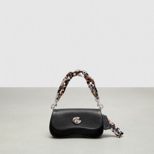 Coach Mini Wavy Dinky Bag With Crossbody Strap In Coachtopia Leather 黒 | COH865269