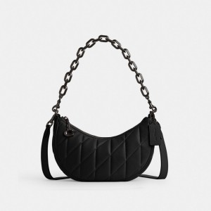 Coach Mira Shoulder Bag With Pillow Quilting 青 グレー 黒 | COH865359