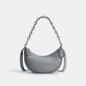 Coach Mira Shoulder Bag シルバー グレー 青 | COH865423