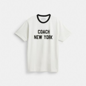 Coach New York T Shirt 白 | COH865976