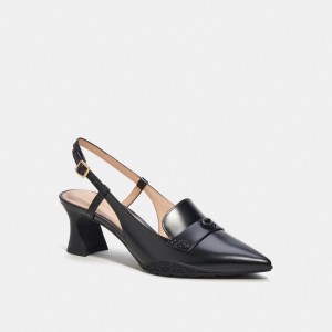 Coach Nikola Hybrid Slingback 黒 | COH865742
