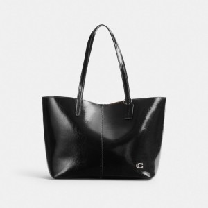 Coach North Tote Bag 32 シルバー 黒 | COH865050