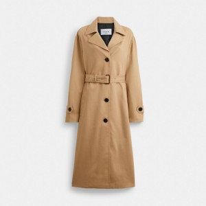 Coach Oversized Trench Coat カーキ | COH865917