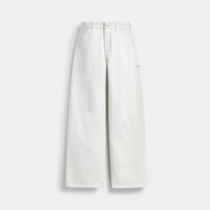 Coach Painter Jeans In Organic Cotton 白 | COH866046