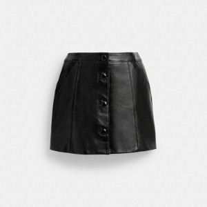 Coach Patent Leather Mini Skirt 黒 | COH866030