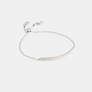 Coach Pavé Bar Slider Bracelet シルバー | COH866073