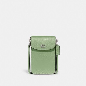 Coach Phone Crossbody Bag シルバー | COH865399