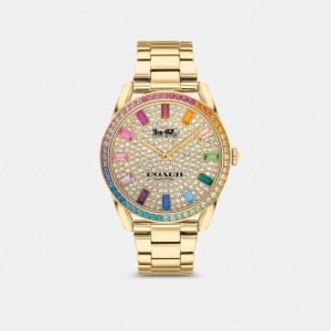 Coach Preston Watch, 36 Mm ゴールド | COH866276