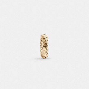 Coach Quilted Signature Ear Cuff ゴールド | COH866173