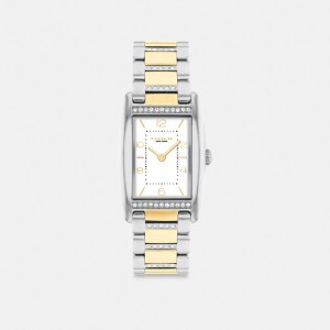 Coach Reese Watch, 35 Mm X 24 Mm ゴールド シルバー | COH866310