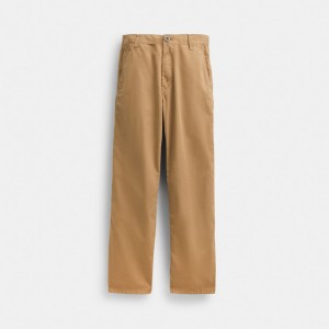 Coach Regenerative Cotton Trousers カーキ | COH866950