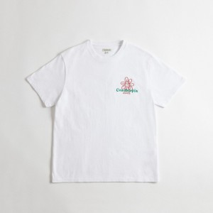 Coach Relaxed T Shirt In 97% Recycled Cotton: Flower Watcher 白 | COH865967