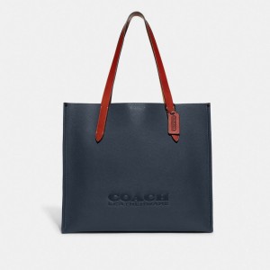 Coach Relay Tote Bag 青 | COH866528