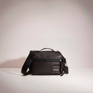 Coach Restored Pacer Top Handle Crossbody With Patch 黒 銅 黒 | COH866569