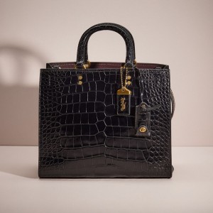 Coach Restored Rogue In Alligator 黒 | COH865143