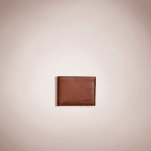 Coach Restored Slim Billfold Wallet ブラウン | COH866704