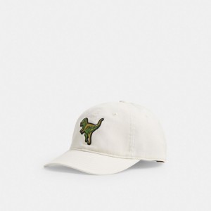 Coach Rexy Patch Baseball Hat 白 | COH867043