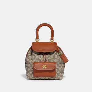 Coach Riya Backpack 21 In Signature Textile Jacquard カラー | COH865478