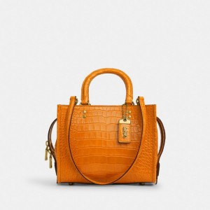 Coach Rogue Bag 25 In Alligator オレンジ | COH865120