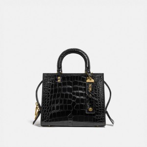 Coach Rogue Bag 25 In Alligator 黒 | COH865175