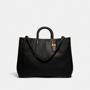 Coach Rogue Bag 39 In Regenerative Leather 黒 | COH865161