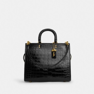 Coach Rogue Bag In Alligator 黒 | COH865162