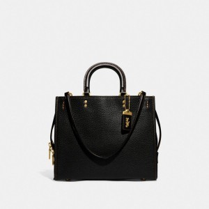 Coach Rogue Bag In Regenerative Leather 黒 | COH864932
