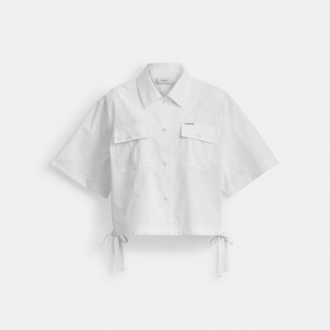 Coach Shirt In Organic Cotton 白 | COH866002