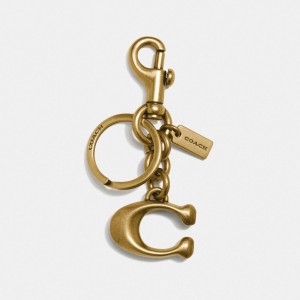 Coach Signature Bag Charm ゴールド | COH866466