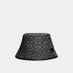 Coach Signature Jacquard Bucket Hat グレー | COH867041