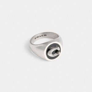 Coach Signature Signet Ring シルバー | COH867007