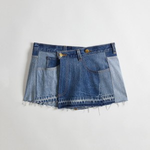Coach Skirt In Repurposed Denim 青 | COH866020