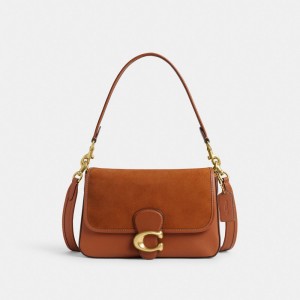 Coach Soft Tabby Shoulder Bag ブラウン | COH864941
