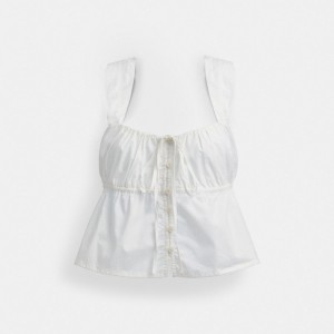 Coach Solid Top In Organic Cotton 白 | COH866017