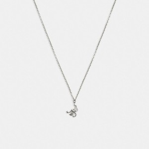 Coach Sterling Silver Scorpion Pendant Necklace シルバー | COH867015