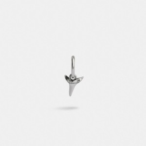 Coach Sterling Silver Shark Tooth Single Huggie Earring シルバー | COH867027