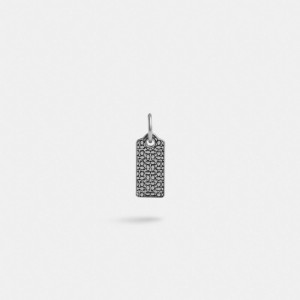 Coach Sterling Silver Signature Hangtag Single Huggie Earring シルバー | COH867013