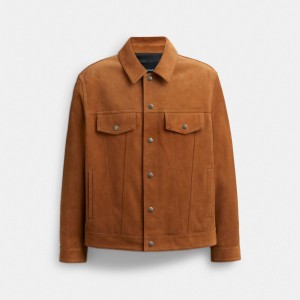Coach Suede Leather Jacket ブラウン | COH866866