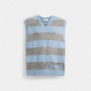Coach Sweater Vest 青 カラー | COH866892
