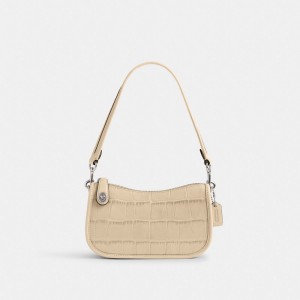 Coach Swinger Bag 20 シルバー 白 | COH864744