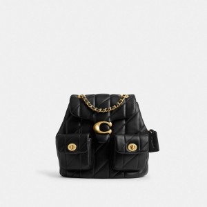 Coach Tabby Backpack With Quilting 黒 | COH865459