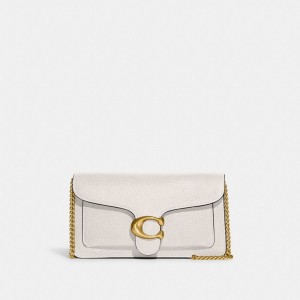 Coach Tabby Chain Clutch 白 | COH865248