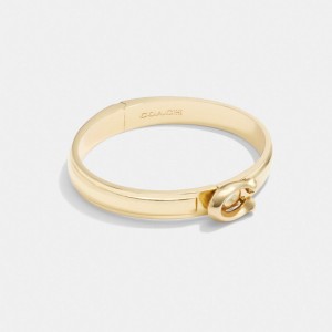 Coach Tabby Hinged Bangle ゴールド | COH866152