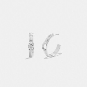 Coach Tabby Hoop Earrings シルバー | COH866106