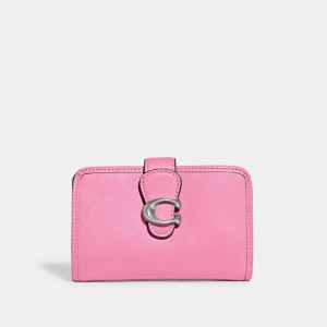 Coach Tabby Medium Wallet シルバー ピンク | COH865486