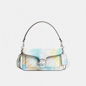 Coach Tabby Shoulder Bag 20 With Rainbow Tie Dye Print シルバー カラー | COH864917