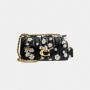 Coach Tabby Shoulder Bag 26 With Quilting And Floral Print 黒 カラー | COH864920