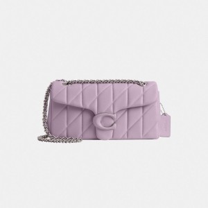 Coach Tabby Shoulder Bag 26 With Quilting シルバー 紫 | COH864973